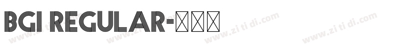 BGI Regular字体转换